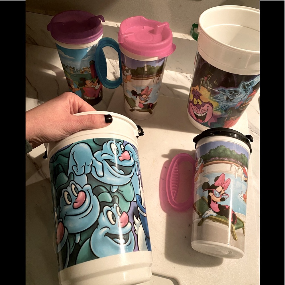 Vintage Disney resort cups